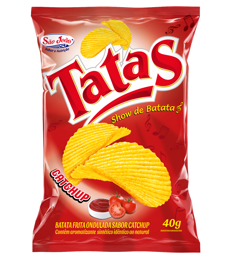 batata chips ketchup